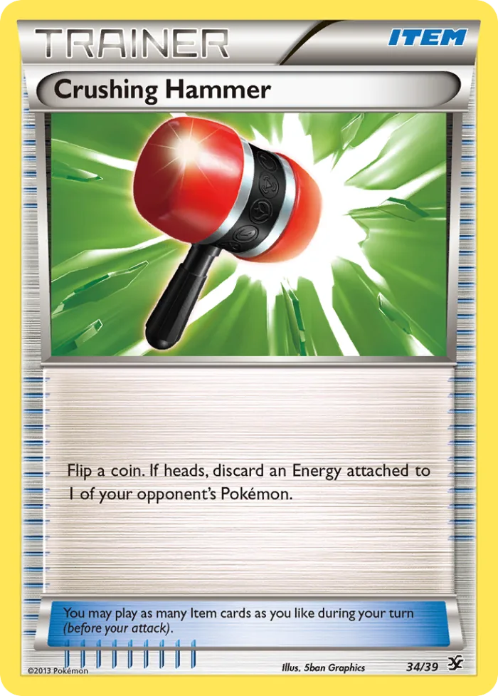 Crushing Hammer #34 Kalos Starter Set Pokemon card
