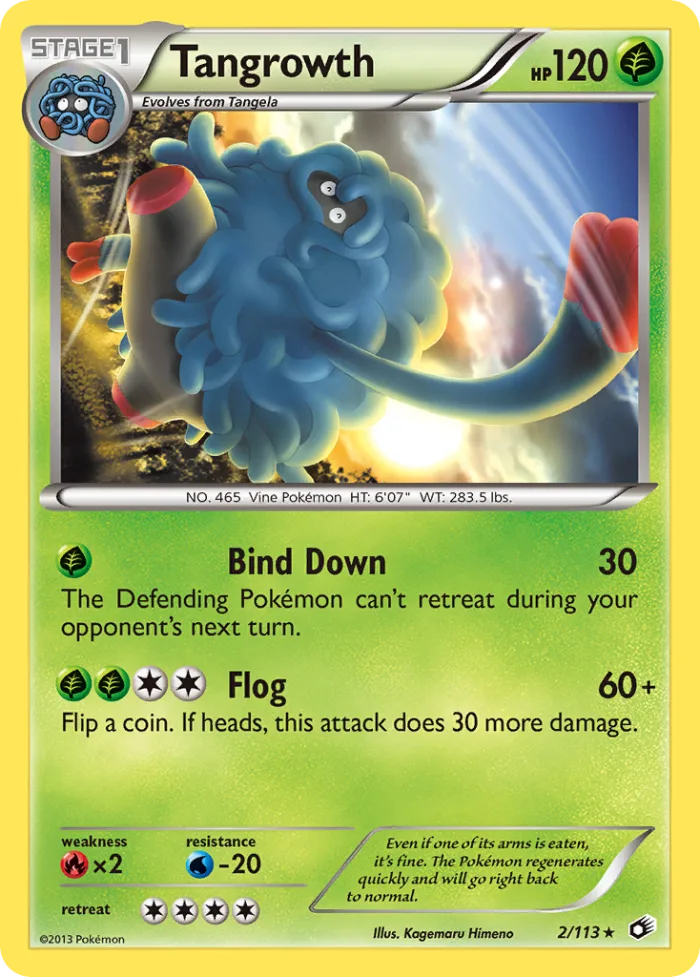 Tangrowth #2 Legendary Treasures Pokemon card