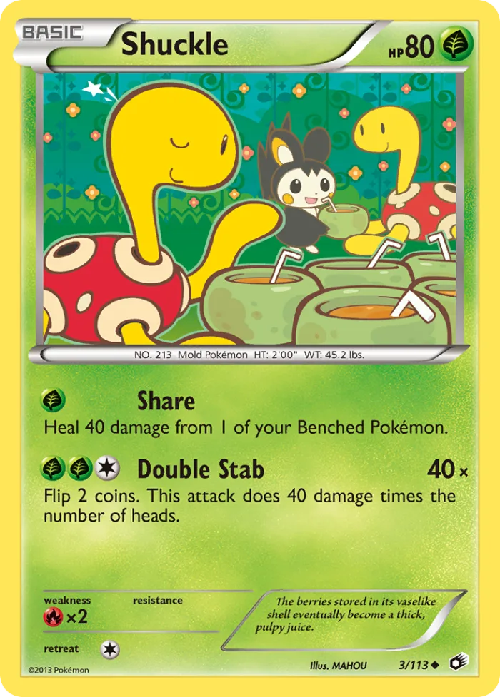 Shuckle #3 Legendary Treasures Pokemon card