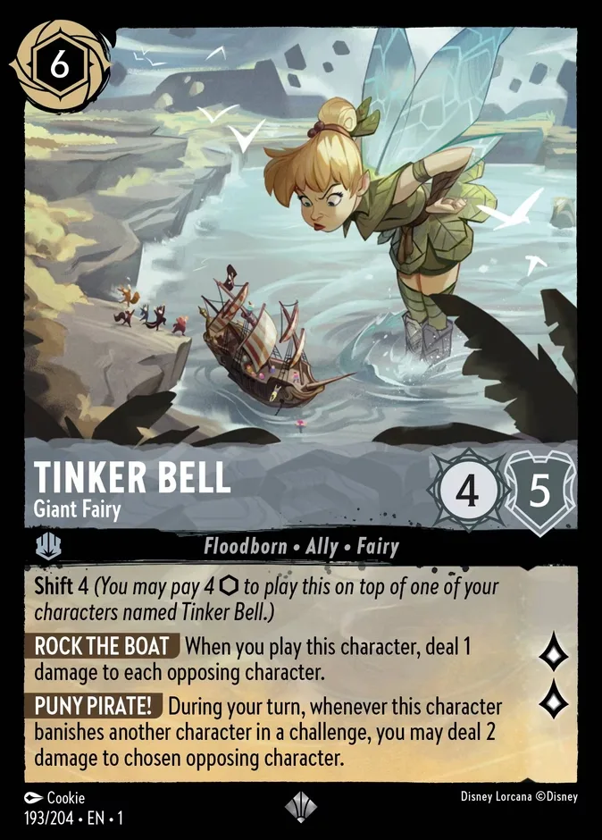 Tinker Bell #193 The First Chapter Disney Lorcana card
