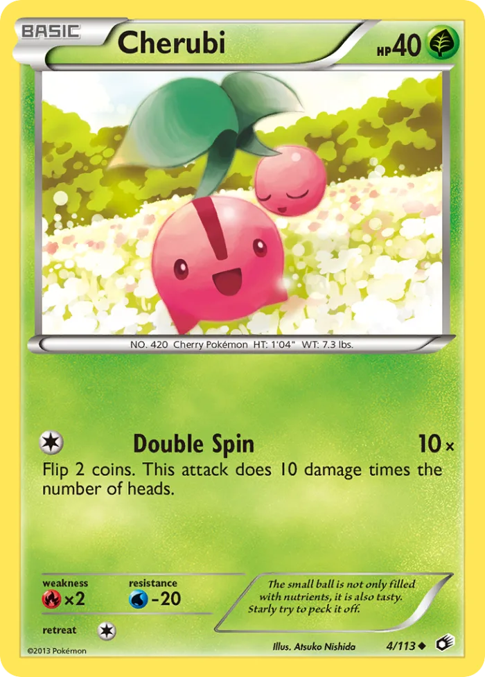 Cherubi #4 Legendary Treasures Pokemon card