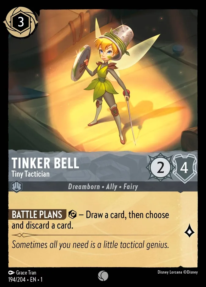 Tinker Bell #194 The First Chapter Disney Lorcana card