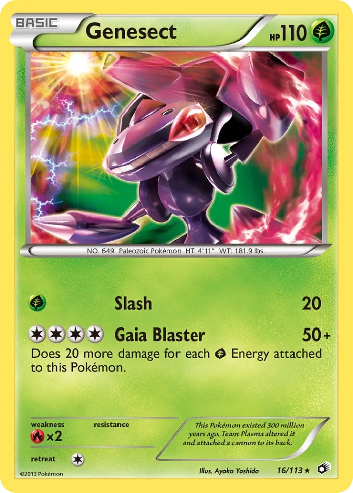 Genesect #16 Legendary Treasures Pokemon card