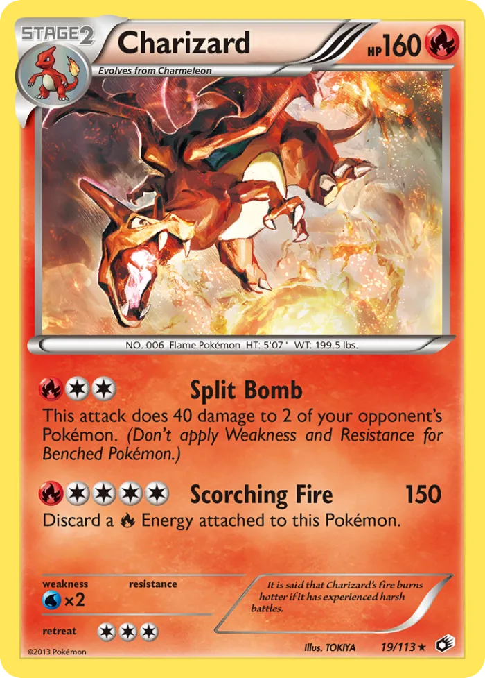 Charizard #19 Legendary Treasures Pokemon card