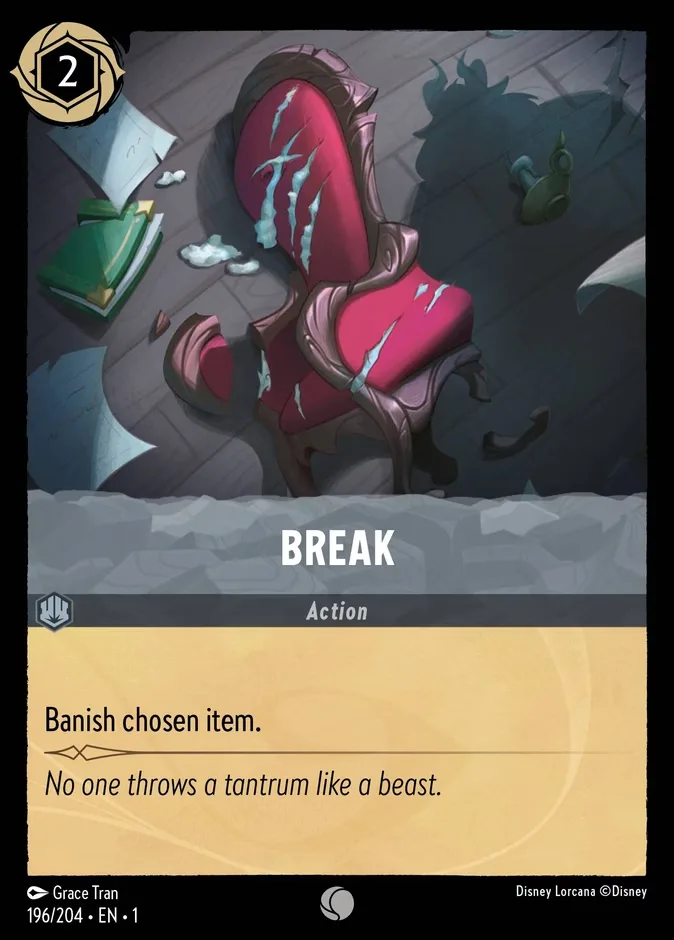 Break #196 The First Chapter Disney Lorcana card