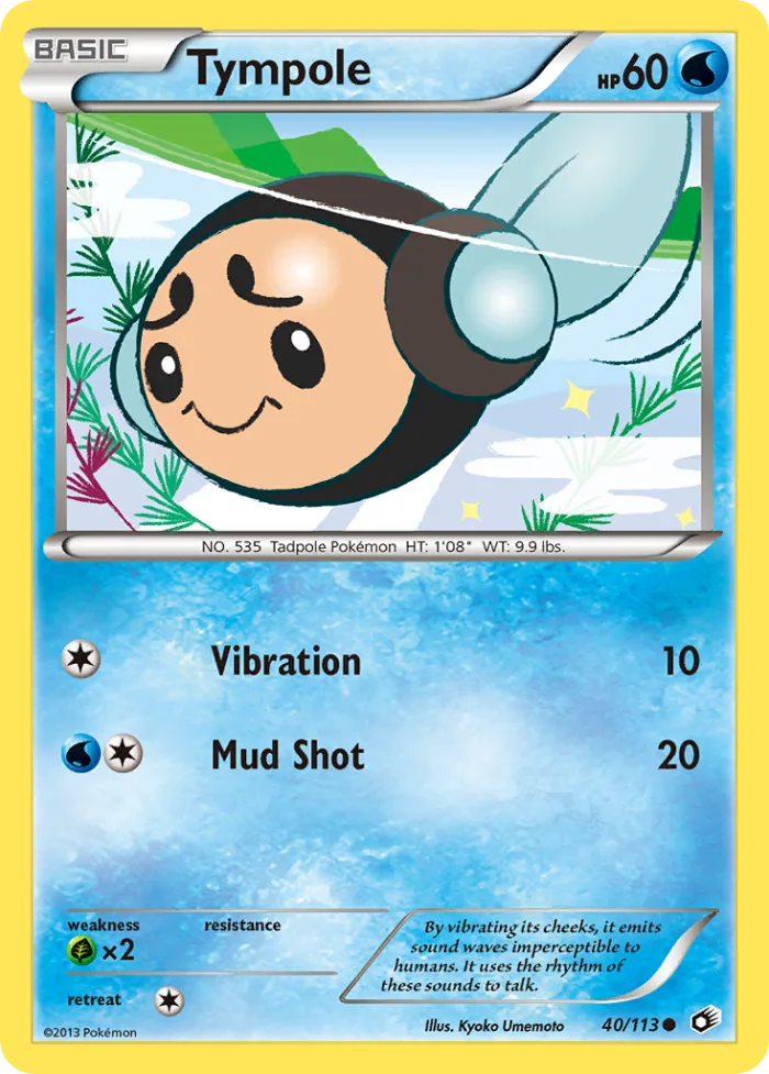 Tympole #40 Legendary Treasures Pokemon card