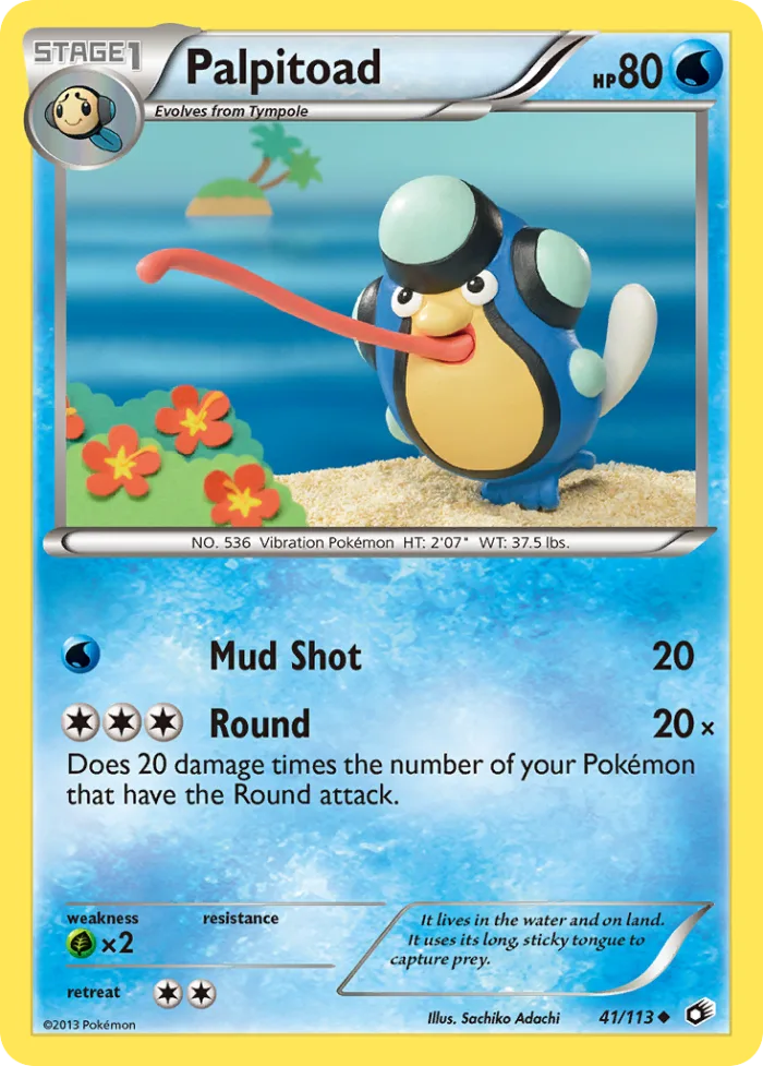 Palpitoad #41 Legendary Treasures Pokemon card