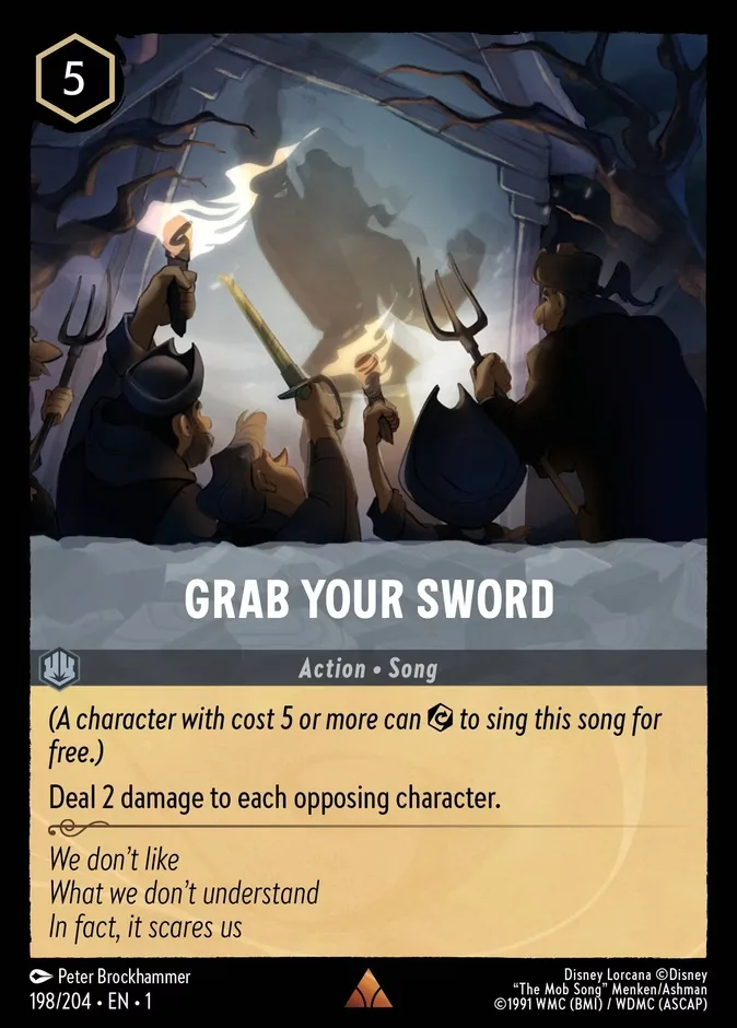 Grab Your Sword #198 The First Chapter Disney Lorcana card