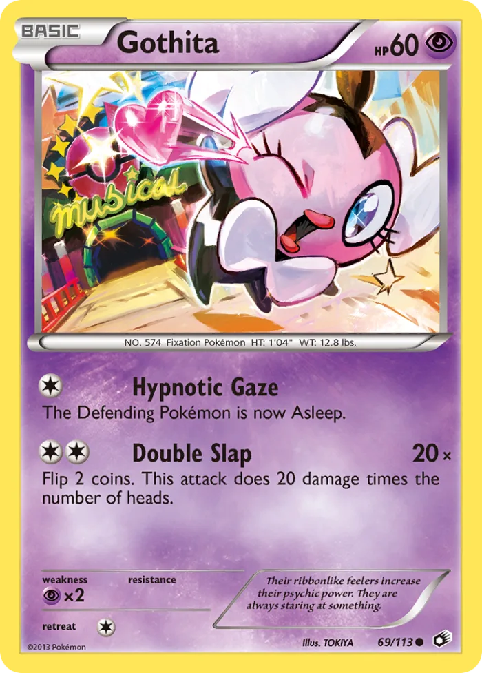 Gothita #69 Legendary Treasures Pokemon card