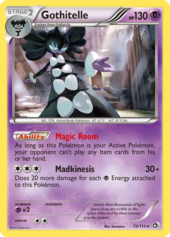Gothitelle #72 Legendary Treasures Pokemon card