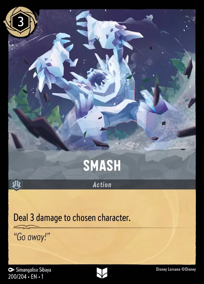 Smash #200 The First Chapter Disney Lorcana card
