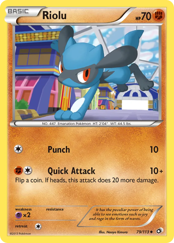 Riolu #79 Legendary Treasures Pokemon card