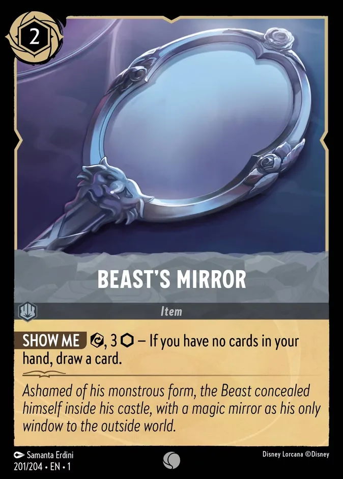 Beast's Mirror #201 The First Chapter Disney Lorcana card