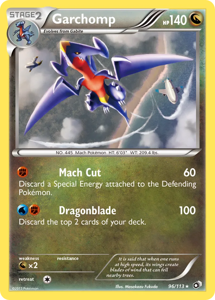 Garchomp #96 Legendary Treasures Pokemon card