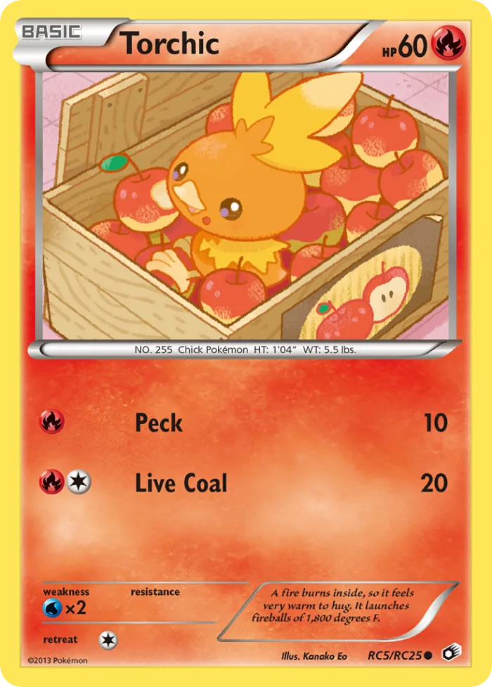 Torchic #RC5 Legendary Treasures Pokemon card