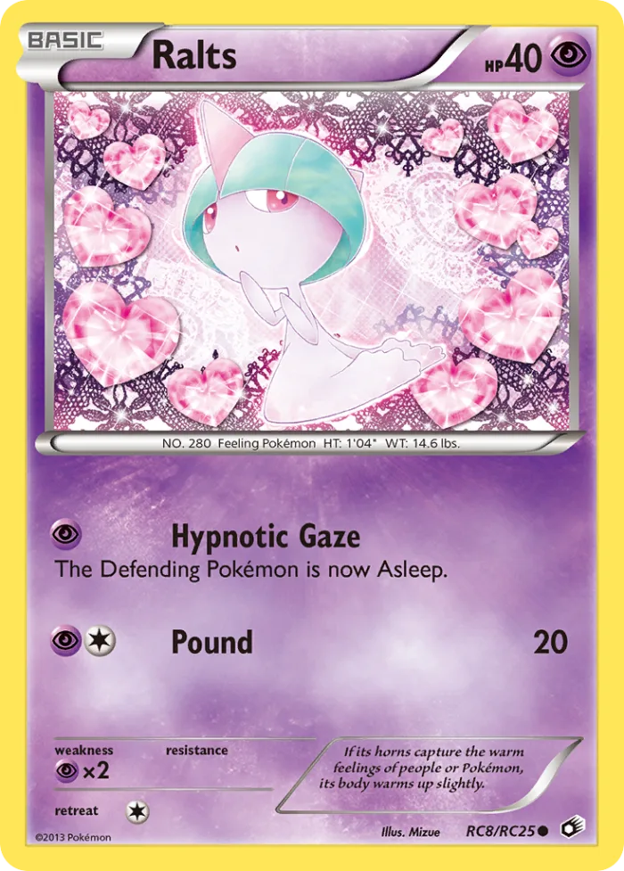 Ralts #RC8 Legendary Treasures Pokemon card