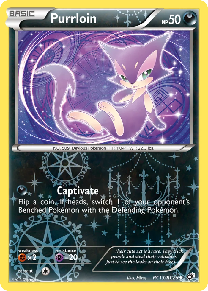 Purrloin #RC13 Legendary Treasures Pokemon card