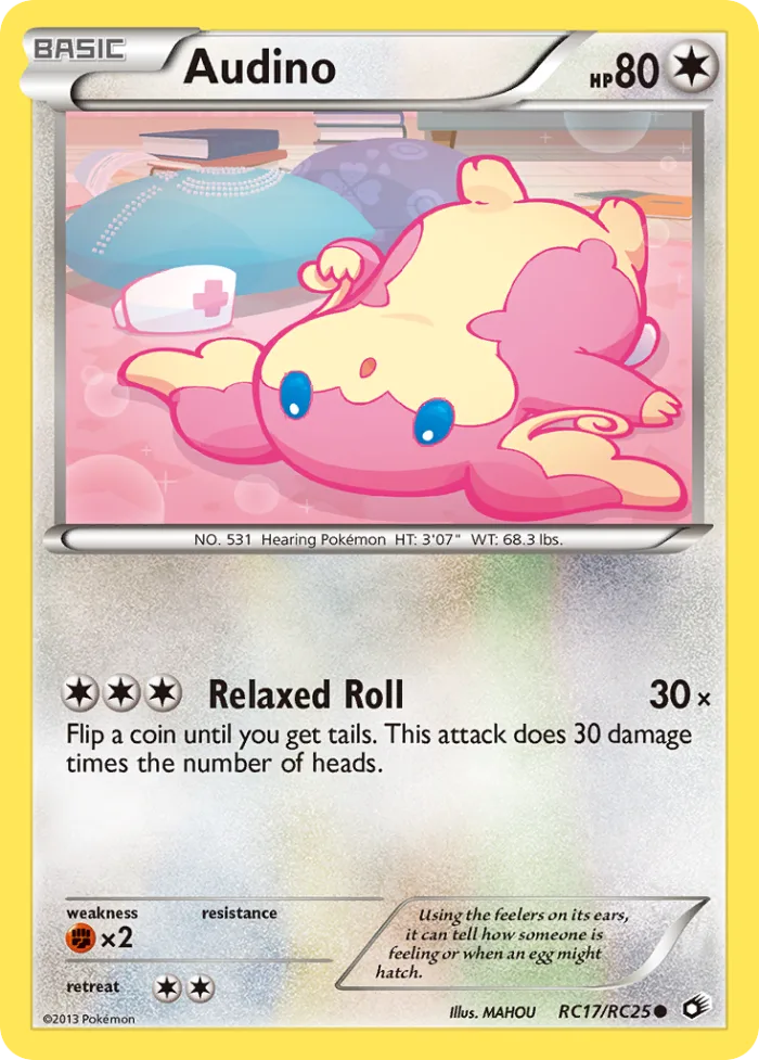 Audino #RC17 Legendary Treasures Pokemon card