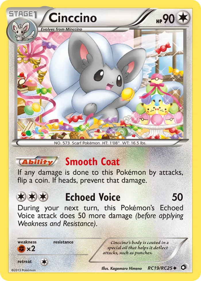 Cinccino #RC19 Legendary Treasures Pokemon card