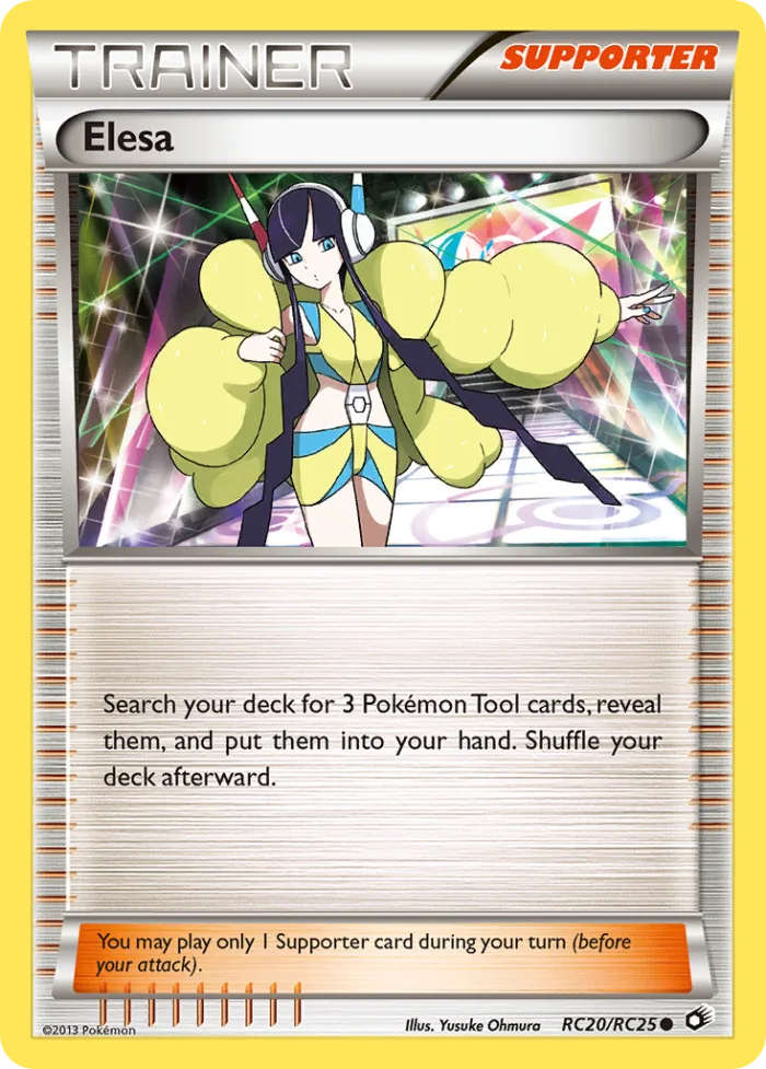 Elesa #RC20 Legendary Treasures Pokemon card