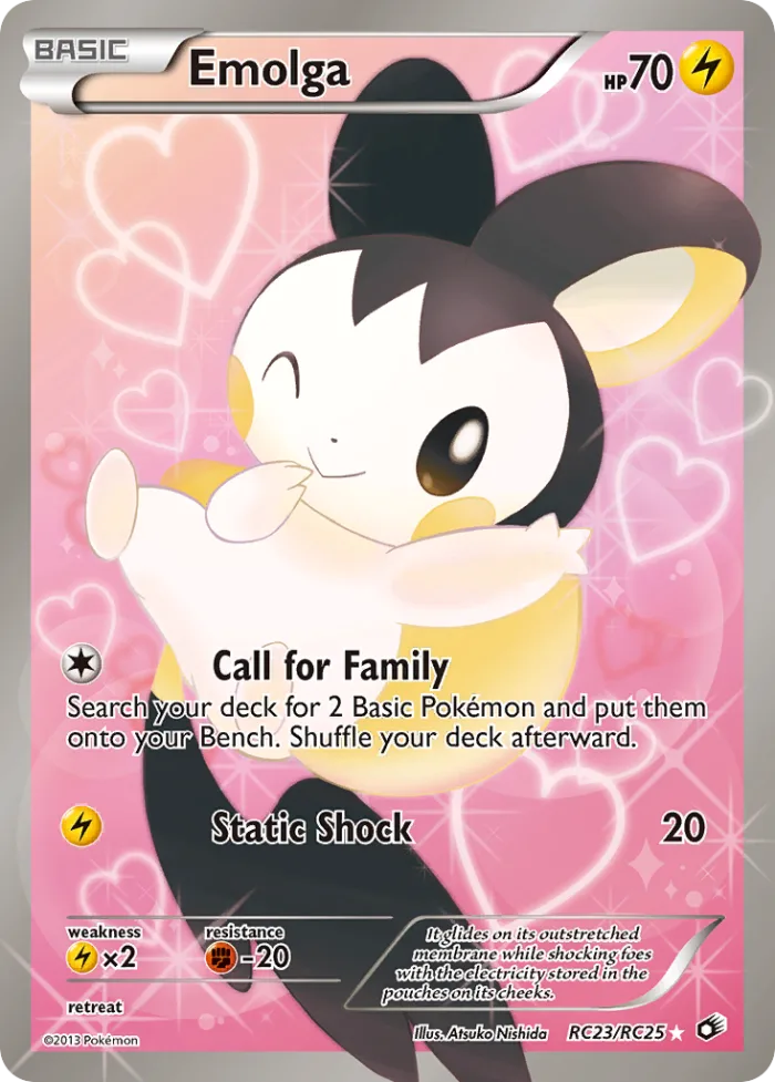 Emolga #RC23 Legendary Treasures Pokemon card