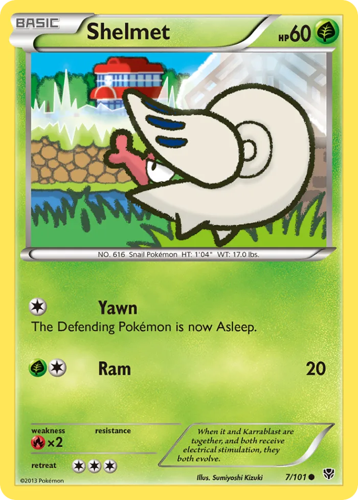 Shelmet #7 Plasma Blast Pokemon card