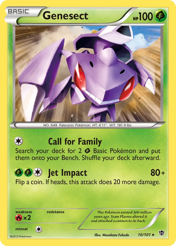 Genesect #10 Plasma Blast Pokemon card