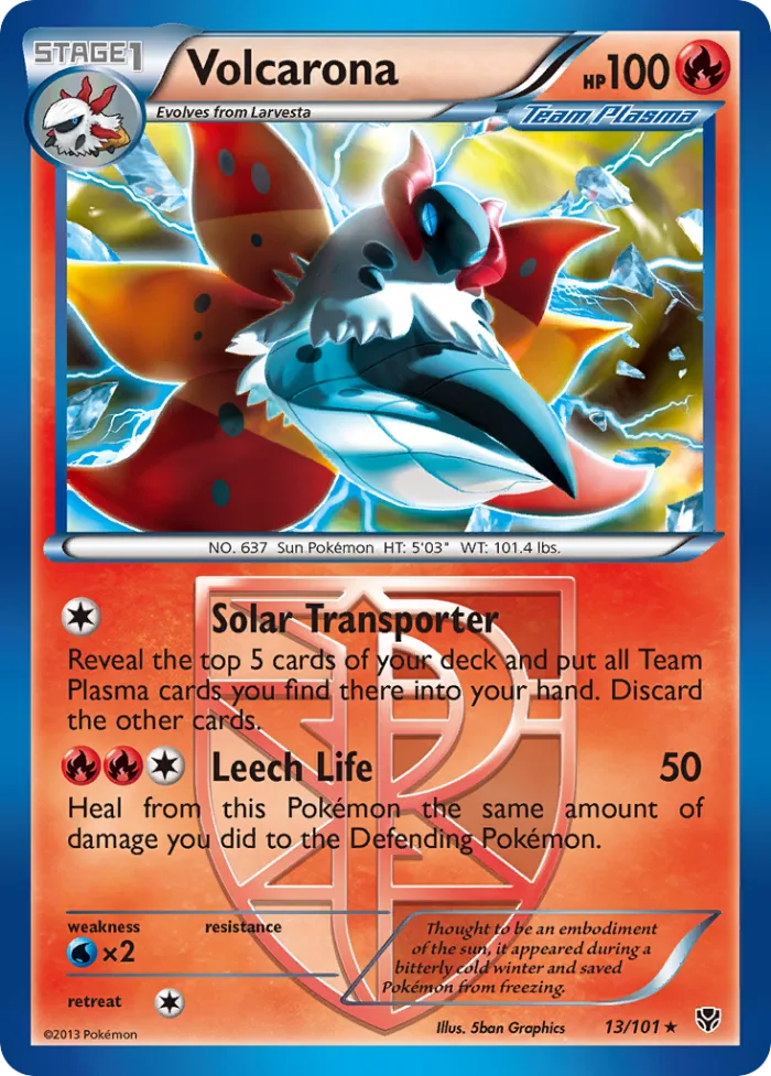 Volcarona #13 Plasma Blast Pokemon card