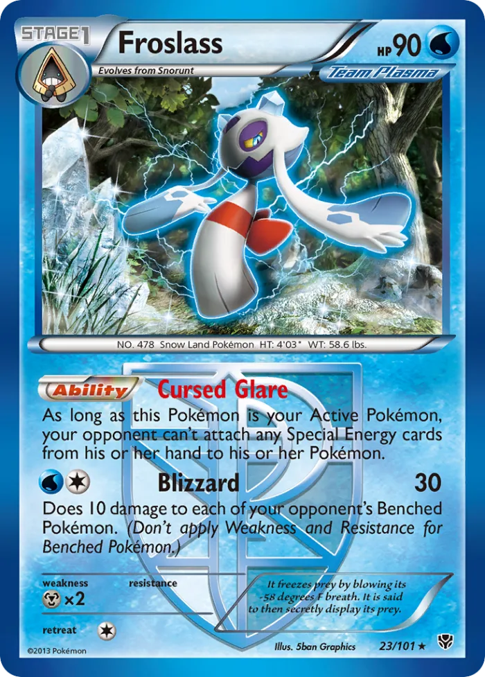 Froslass #23 Plasma Blast Pokemon card