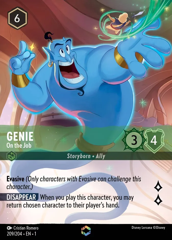 Genie #209 The First Chapter Disney Lorcana card