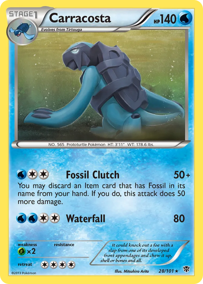Carracosta #28 Plasma Blast Pokemon card