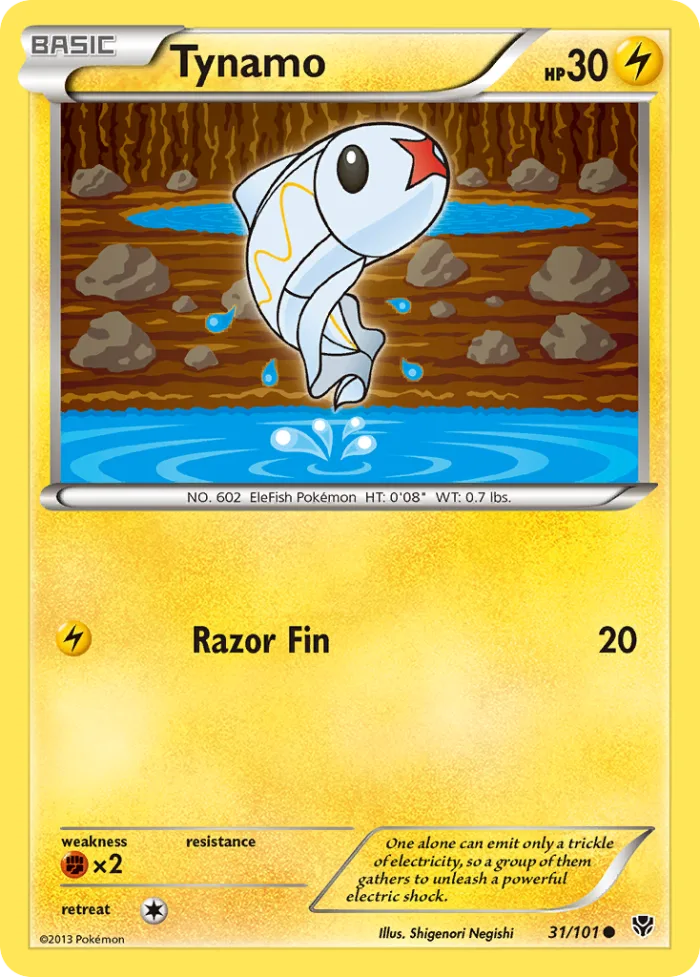 Tynamo #31 Plasma Blast Pokemon card