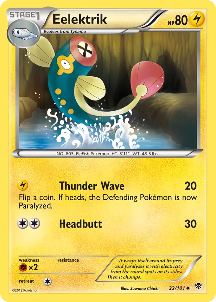 Eelektrik #32 Plasma Blast Pokemon card
