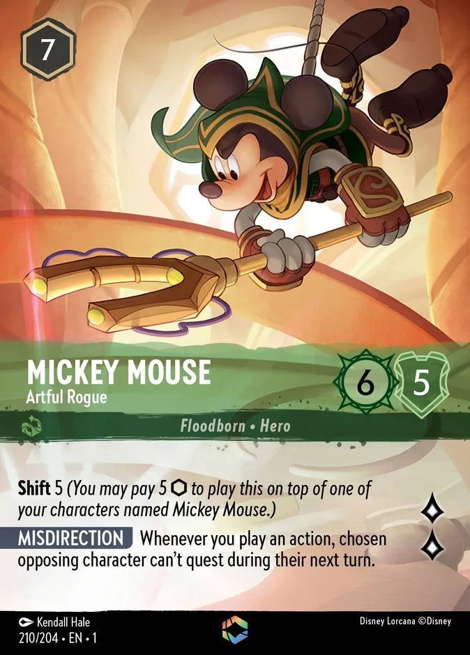 Mickey Mouse #210 The First Chapter Disney Lorcana card
