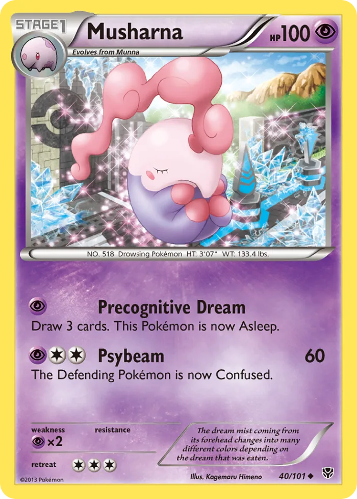 Musharna #40 Plasma Blast Pokemon card