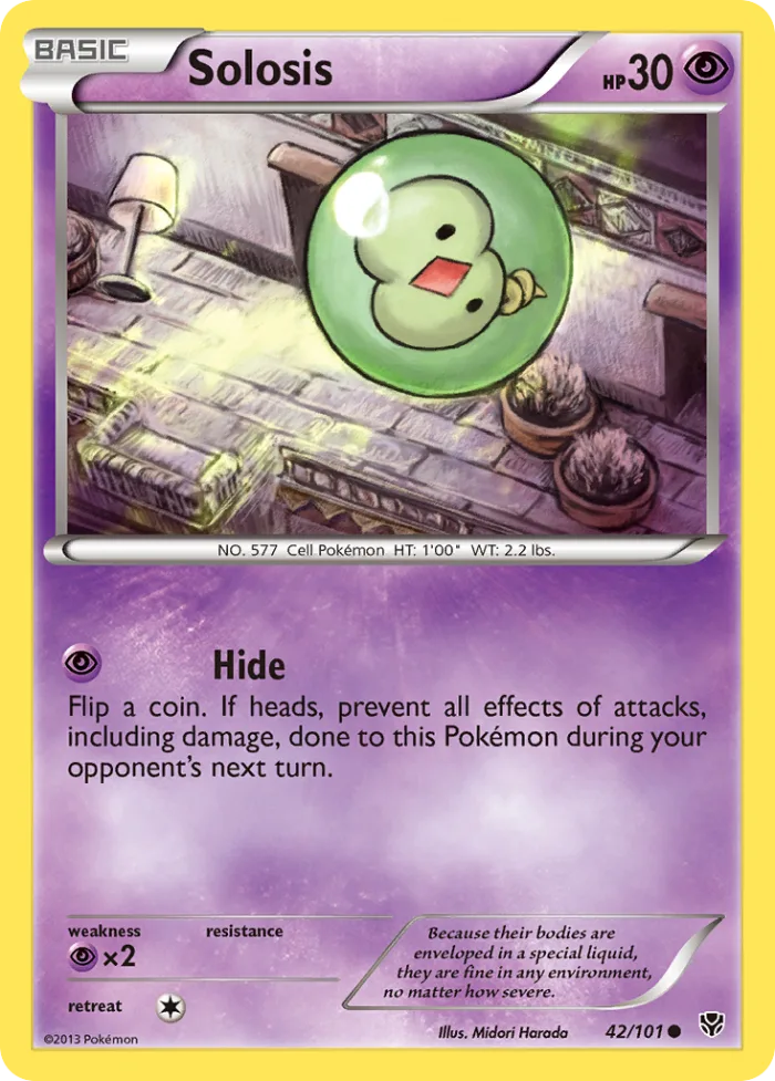Solosis #42 Plasma Blast Pokemon card