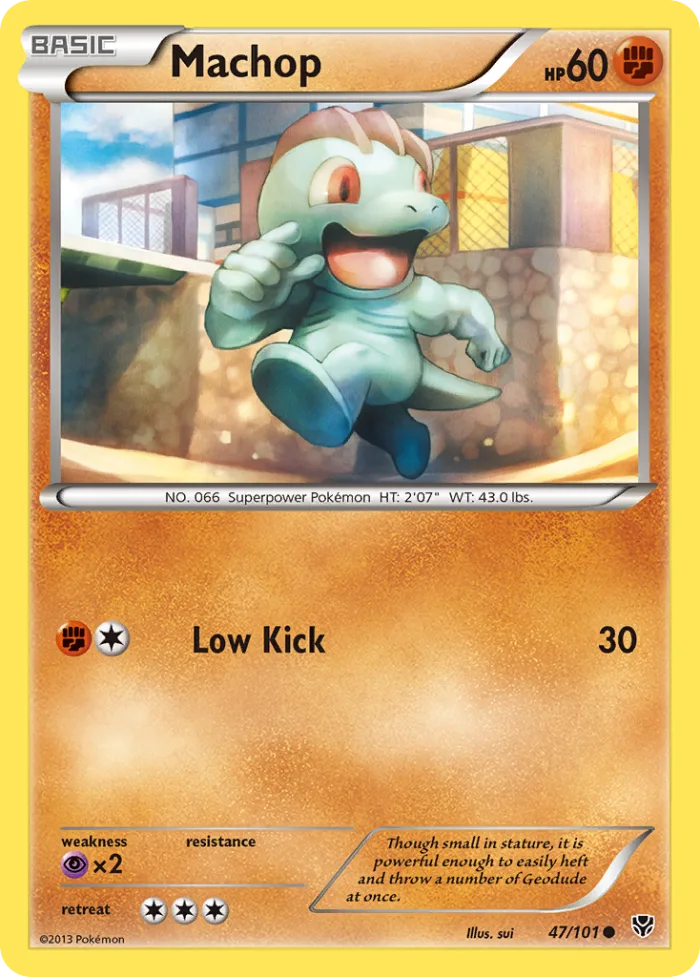 Machop #47 Plasma Blast Pokemon card