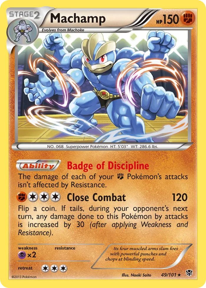 Machamp #49 Plasma Blast Pokemon card