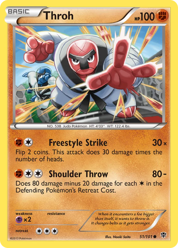 Throh #51 Plasma Blast Pokemon card