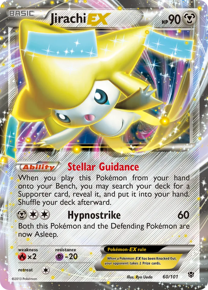 Jirachi-EX #60 Plasma Blast Pokemon card