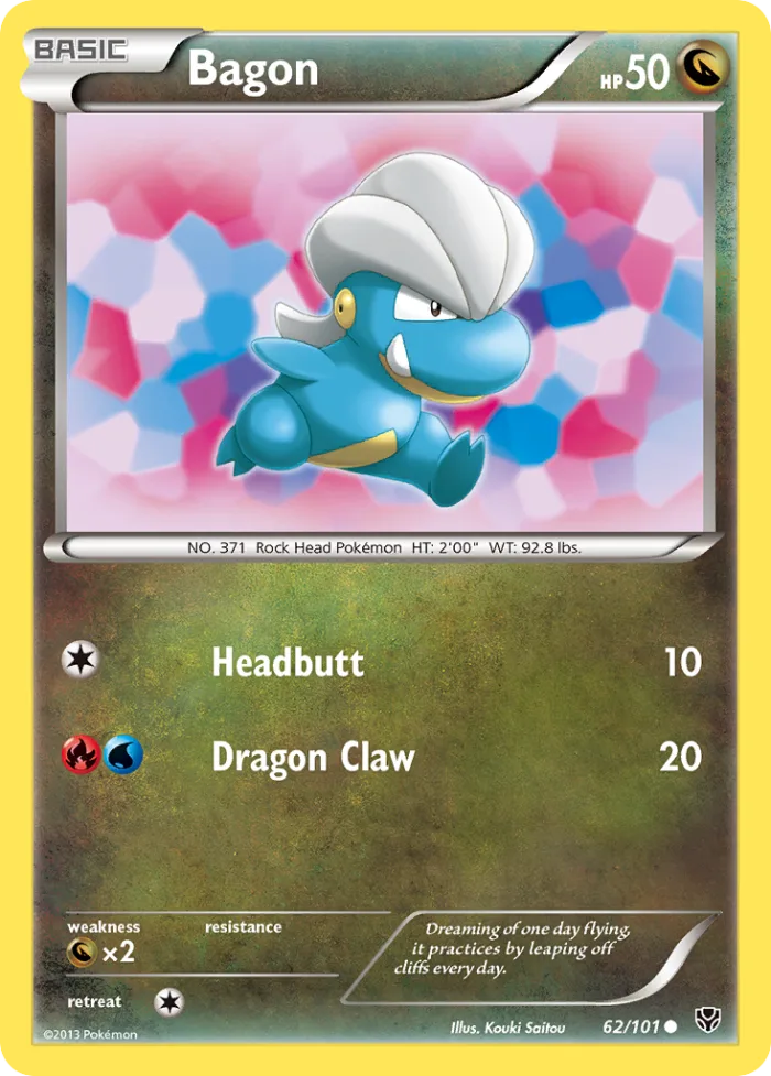Bagon #62 Plasma Blast Pokemon card