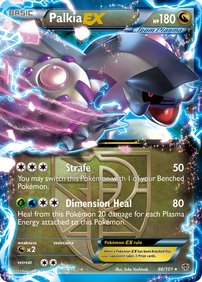 Palkia-EX #66 Plasma Blast Pokemon card