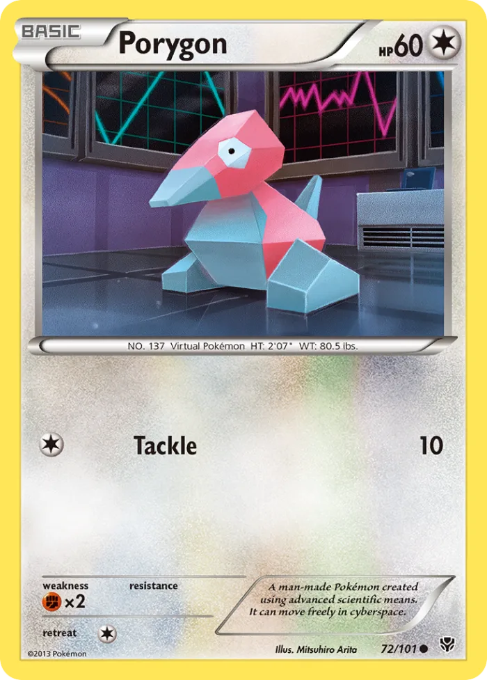 Porygon #72 Plasma Blast Pokemon card
