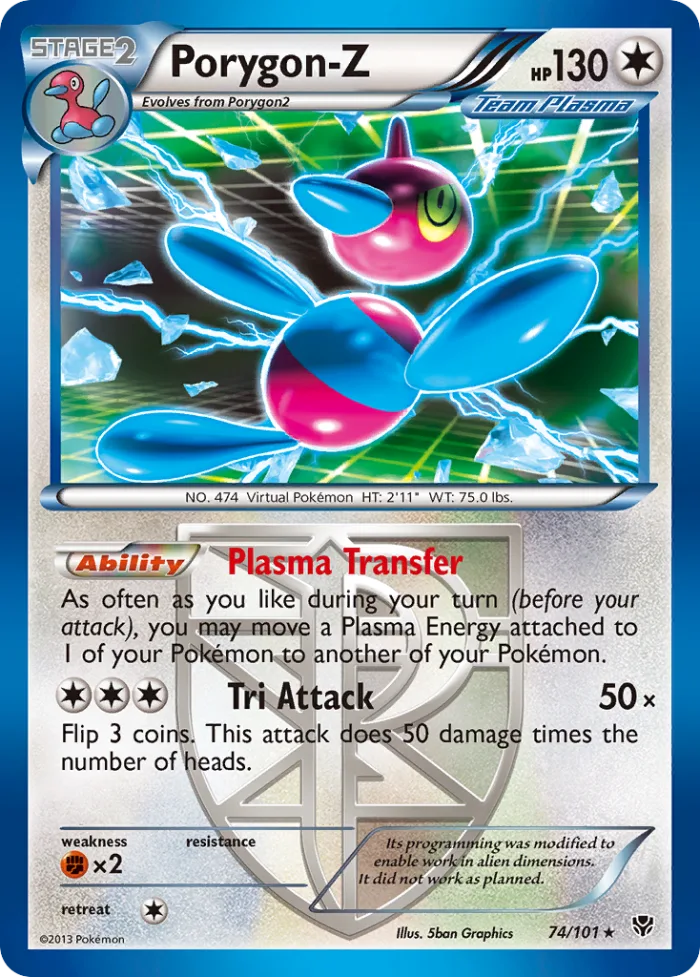 Porygon-Z #74 Plasma Blast Pokemon card