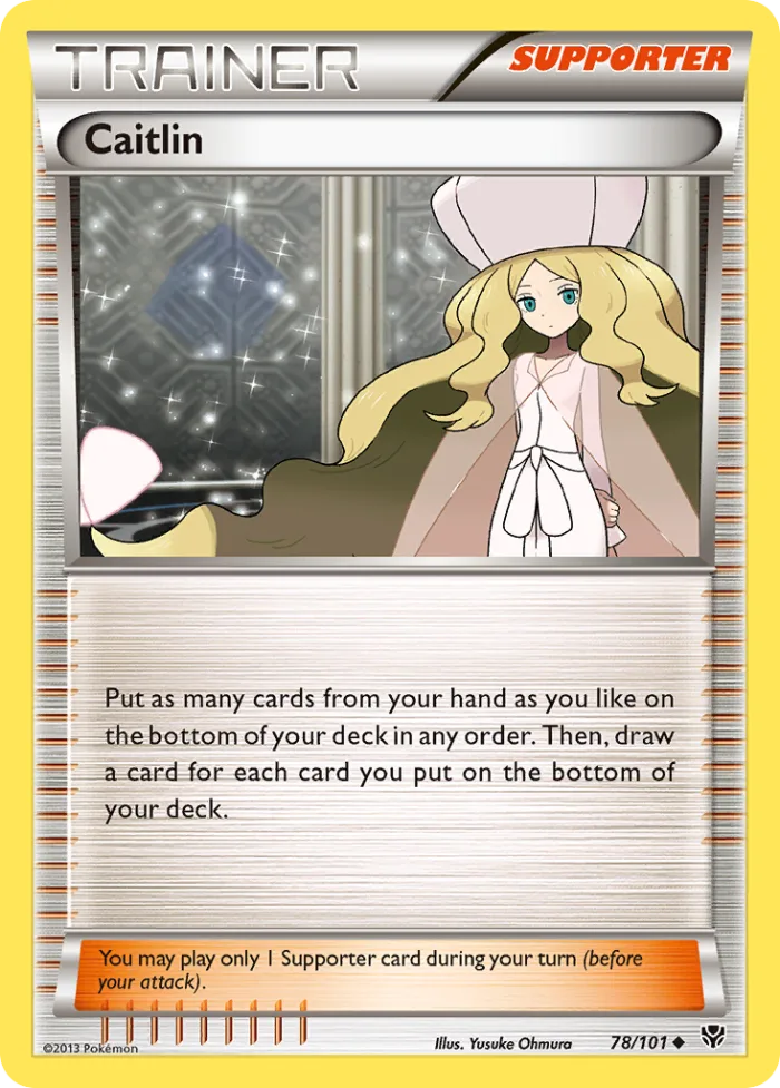 Caitlin #78 Plasma Blast Pokemon card