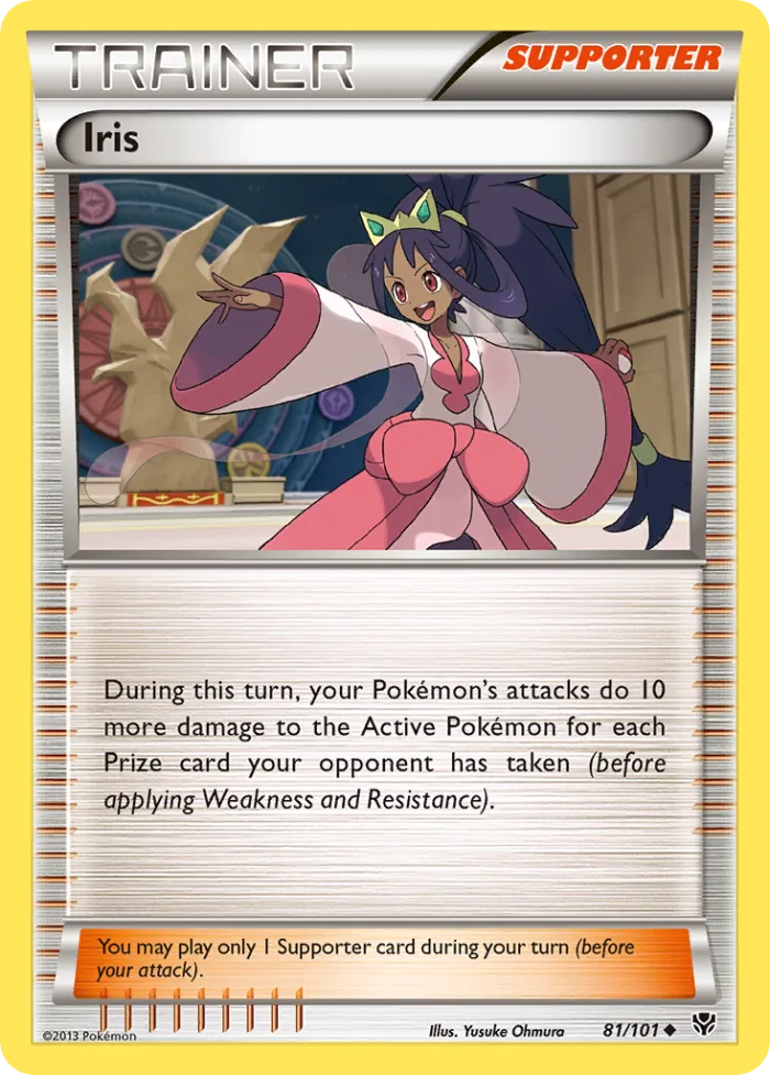 Iris #81 Plasma Blast Pokemon card
