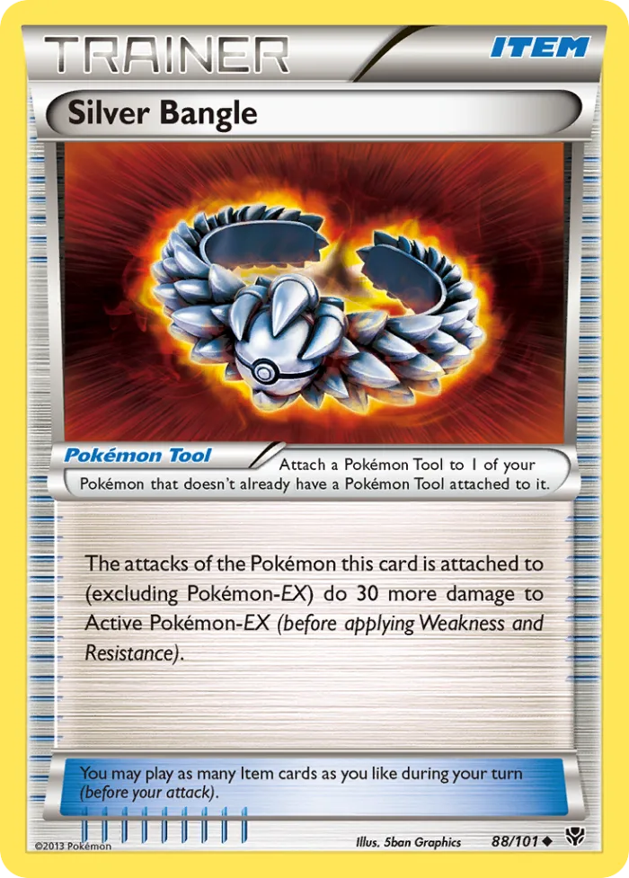 Silver Bangle #88 Plasma Blast Pokemon card