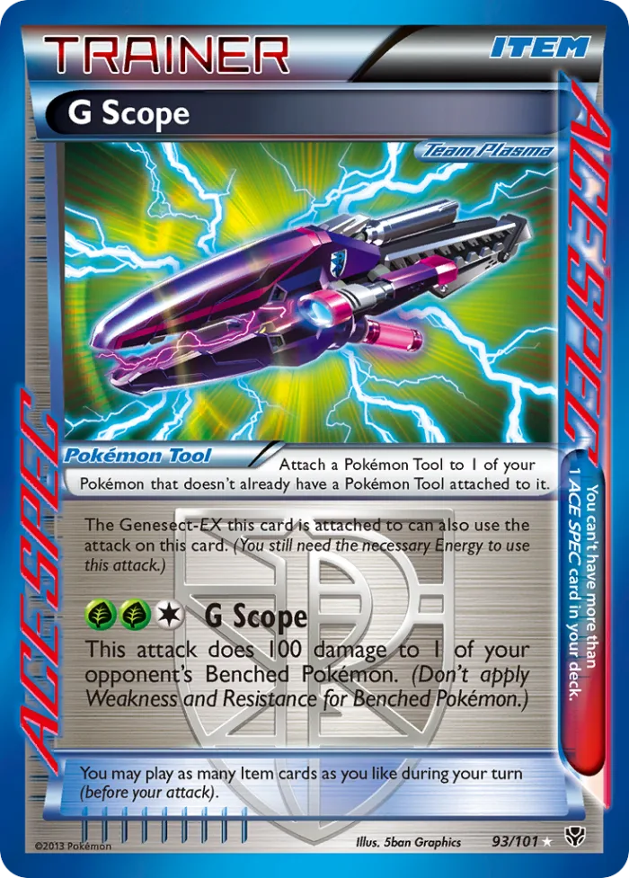 G Scope #93 Plasma Blast Pokemon card