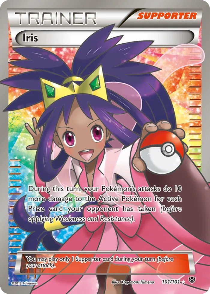 Iris #101 Plasma Blast Pokemon card