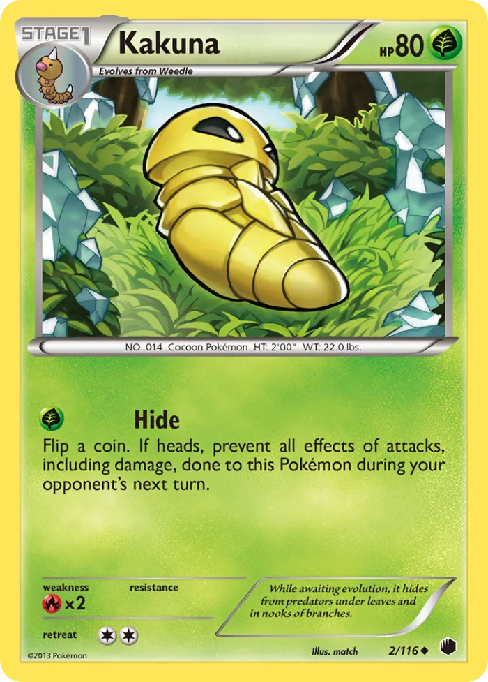 Kakuna #2 Plasma Freeze Pokemon card